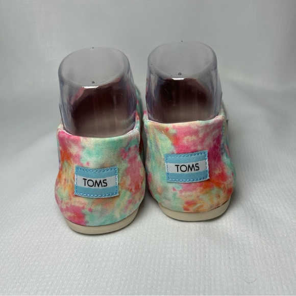 Toms woman's size 8 Shoes Multicolor  Tye dye canvas Flats Slip On Classic - Picture 6 of 10